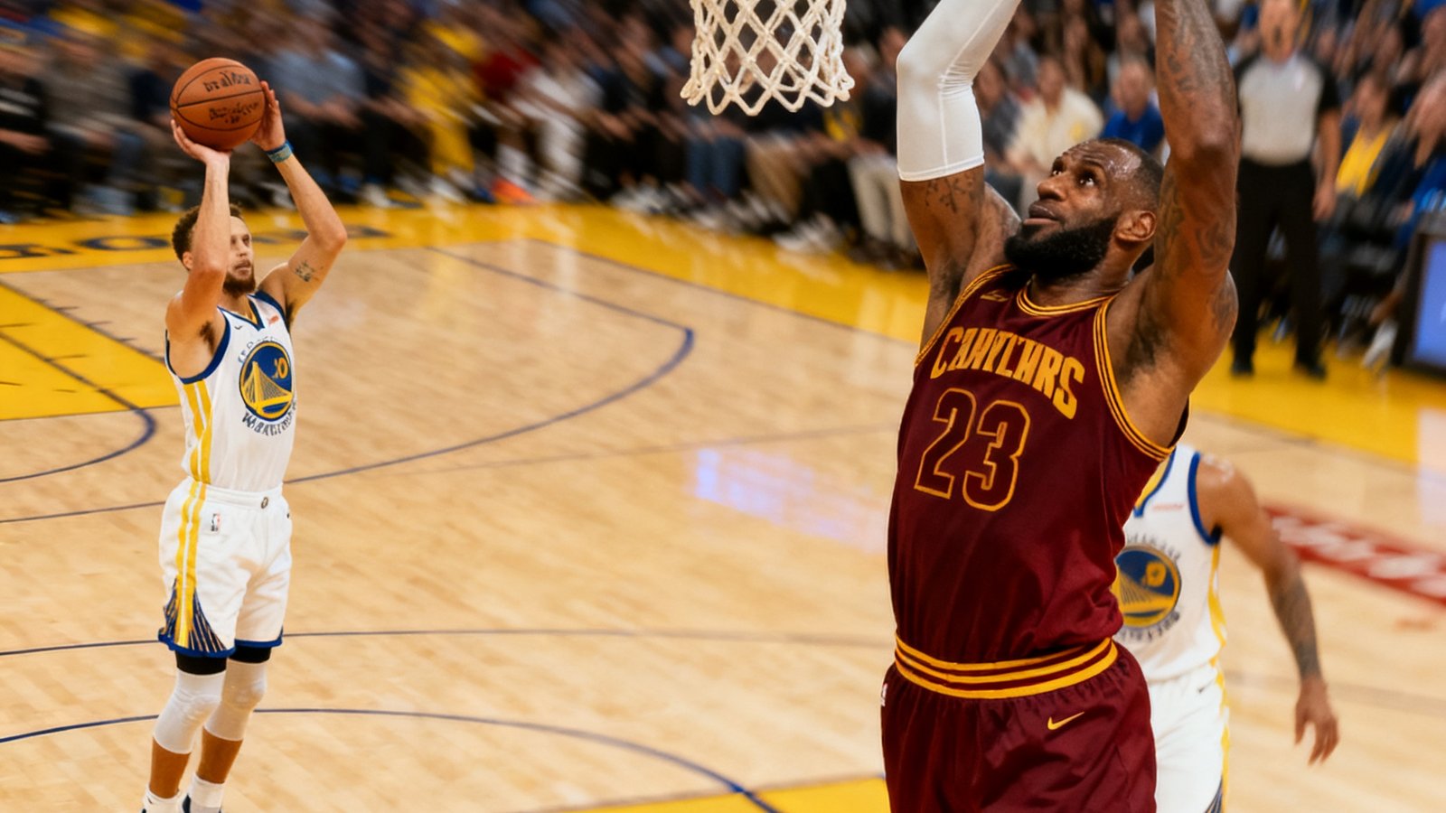 NBA本周十佳球集锦，詹姆斯战斧隔扣、库里超远三分等精彩瞬间